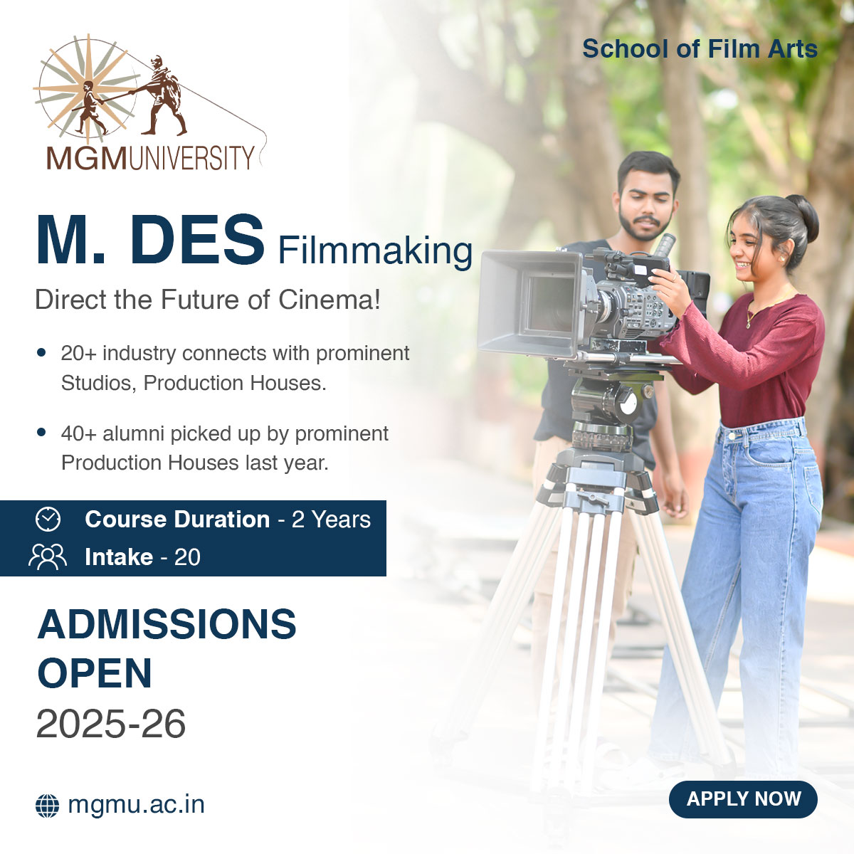 M. Des. Filmmaking 
